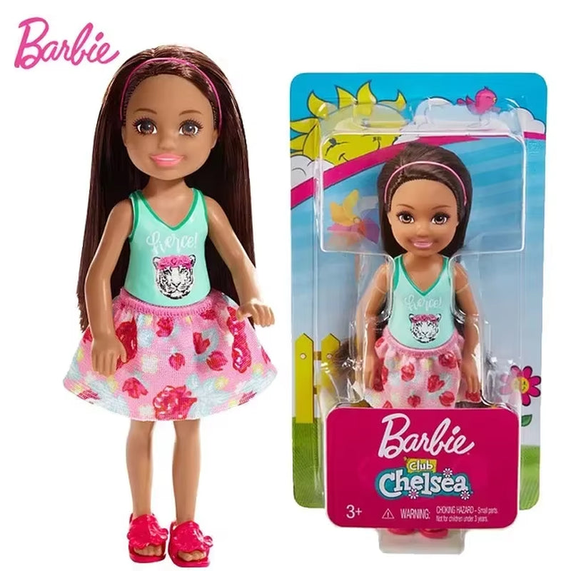 Original Barbie Club Chelsea Doll Travel Dolls Kawaii Fashion Clothes Accessories Education Play House Baby Toys for Girls Gift