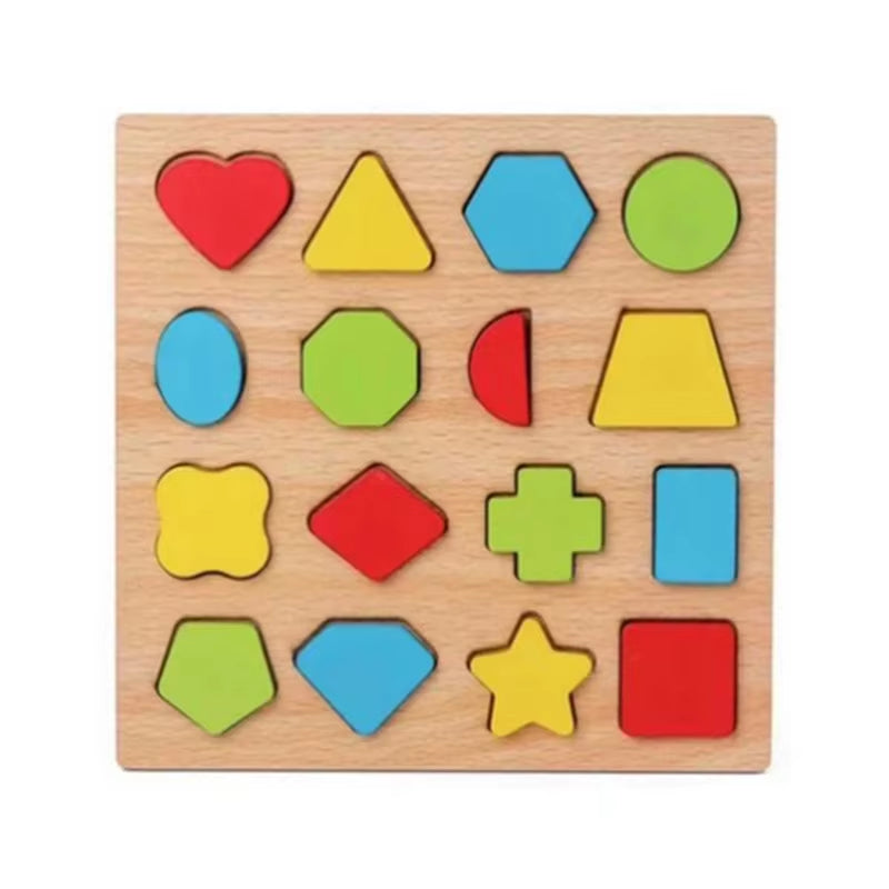 Montessori Toys Baby Puzzles Wooden Puzzles for Children Baby Games Montessori Educational Toys Baby Toys for Kids 1 2 3 Years