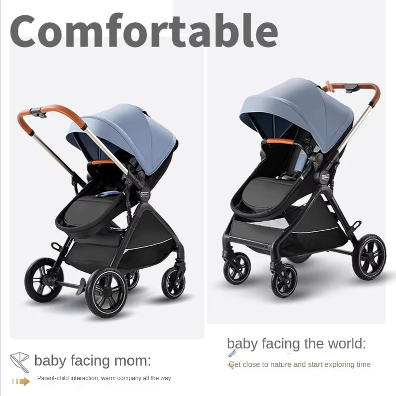 2024 NEW 3In1 Baby Stroller Baby Carriage Foldable Stroller Baby Bassinet Puchair Luxury Multifunctional Baby Pram with Car Seat