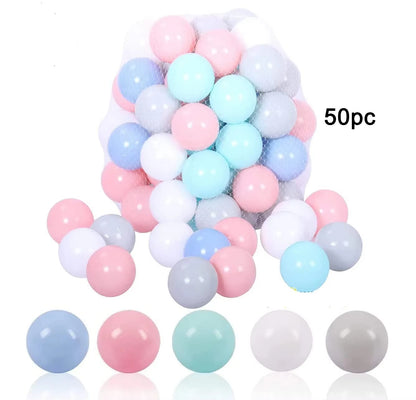 50Pcs 55MM Baby Plastic Balls Water Pool Ocean Ball Games for Children Swim Pit Play House Outdoors Sport Ball Tents Baby Toys