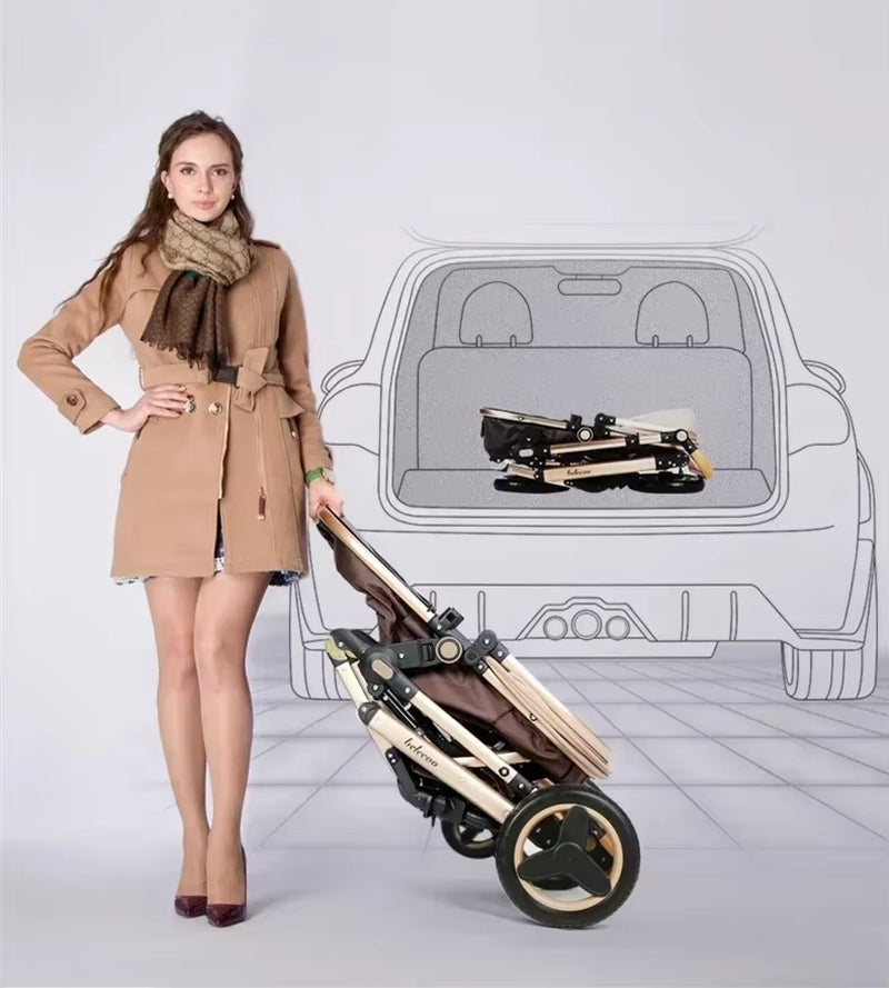 Baby Stroller 3 in 1 Pram Carriages for Newborn Buggy Travel System Multi-Function Cart Carrinho De Bebe 3 Em 1 Strollers