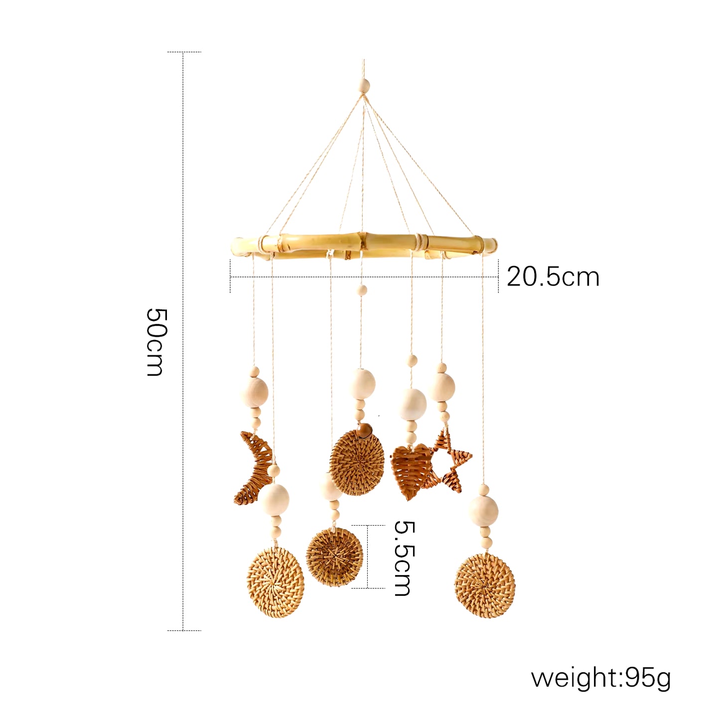 Baby Crib Mobiles Rattles Music Educational Toys Bed Bell Newborn Mobile Bed Bell Bracket Baby Toys Wooden Bed Bell Accessories