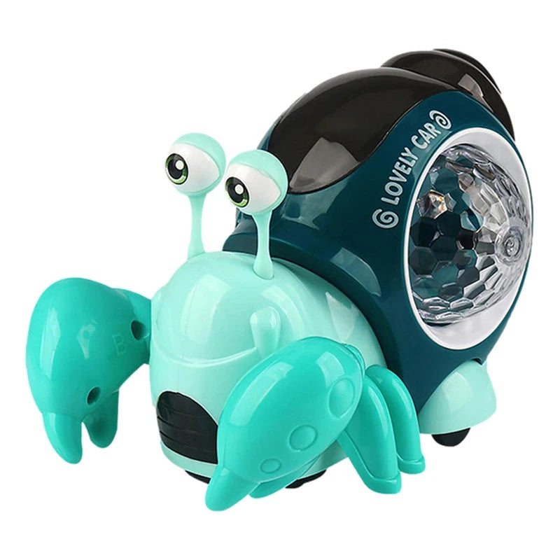 Crawling Crab Baby Toys with Music Light up Interactive Musical Toys for Baby Dancing Crawling Toys Moving Toddler Toys 0 12