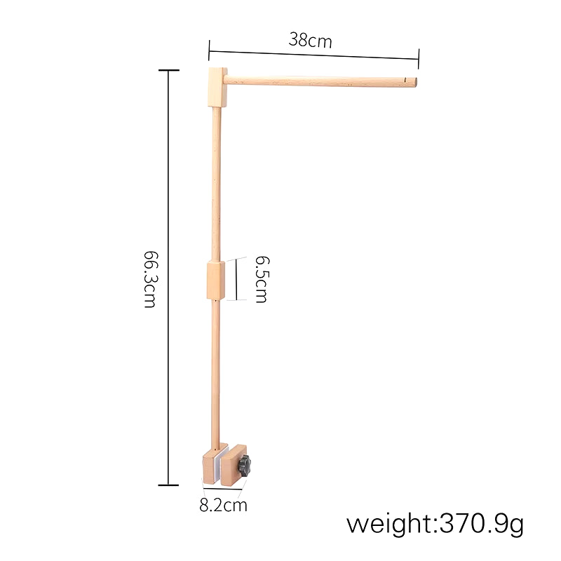 Baby Crib Mobiles Rattles Music Educational Toys Bed Bell Newborn Mobile Bed Bell Bracket Baby Toys Wooden Bed Bell Accessories