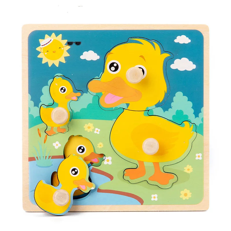 Montessori Toys Baby Puzzles Wooden Puzzles for Children Baby Games Montessori Educational Toys Baby Toys for Kids 1 2 3 Years