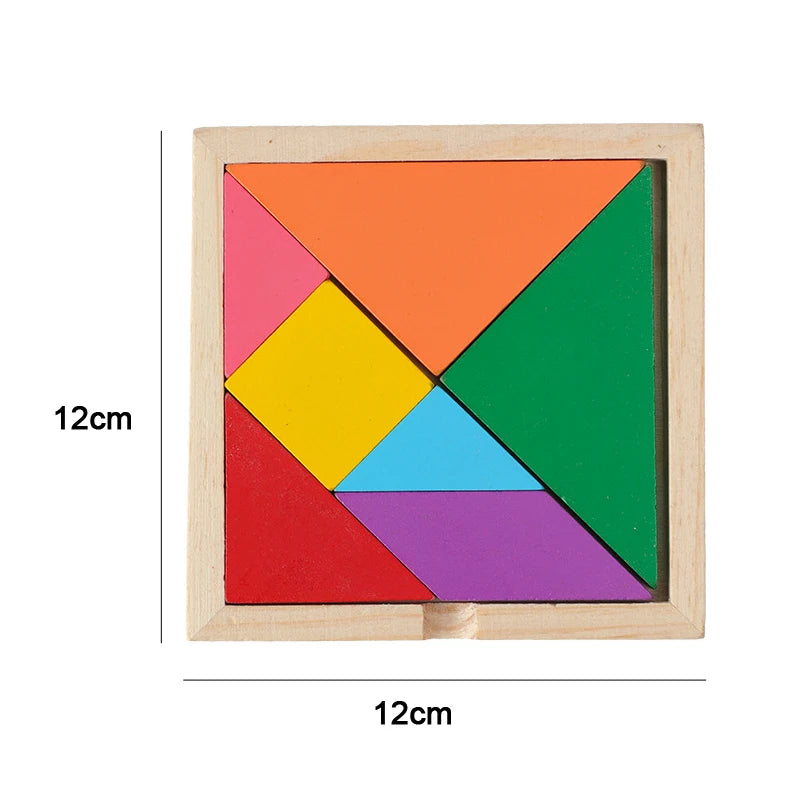 Montessori Baby Toys Kids 3D Wooden Puzzles Early Learning Baby Games Toys Educational Wooden Toys for Children Birthday Gifts