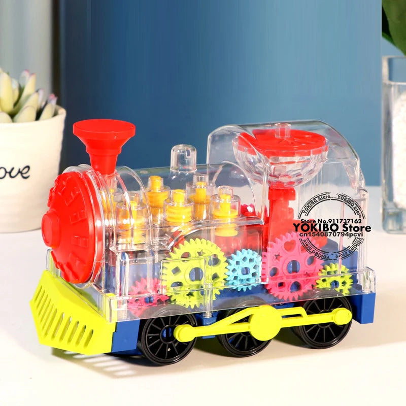 Electric Train Toy for Kids Toddlers Crawling Train with Light Sound Music Early Educational Toys Train Toys for Kids Baby Toys