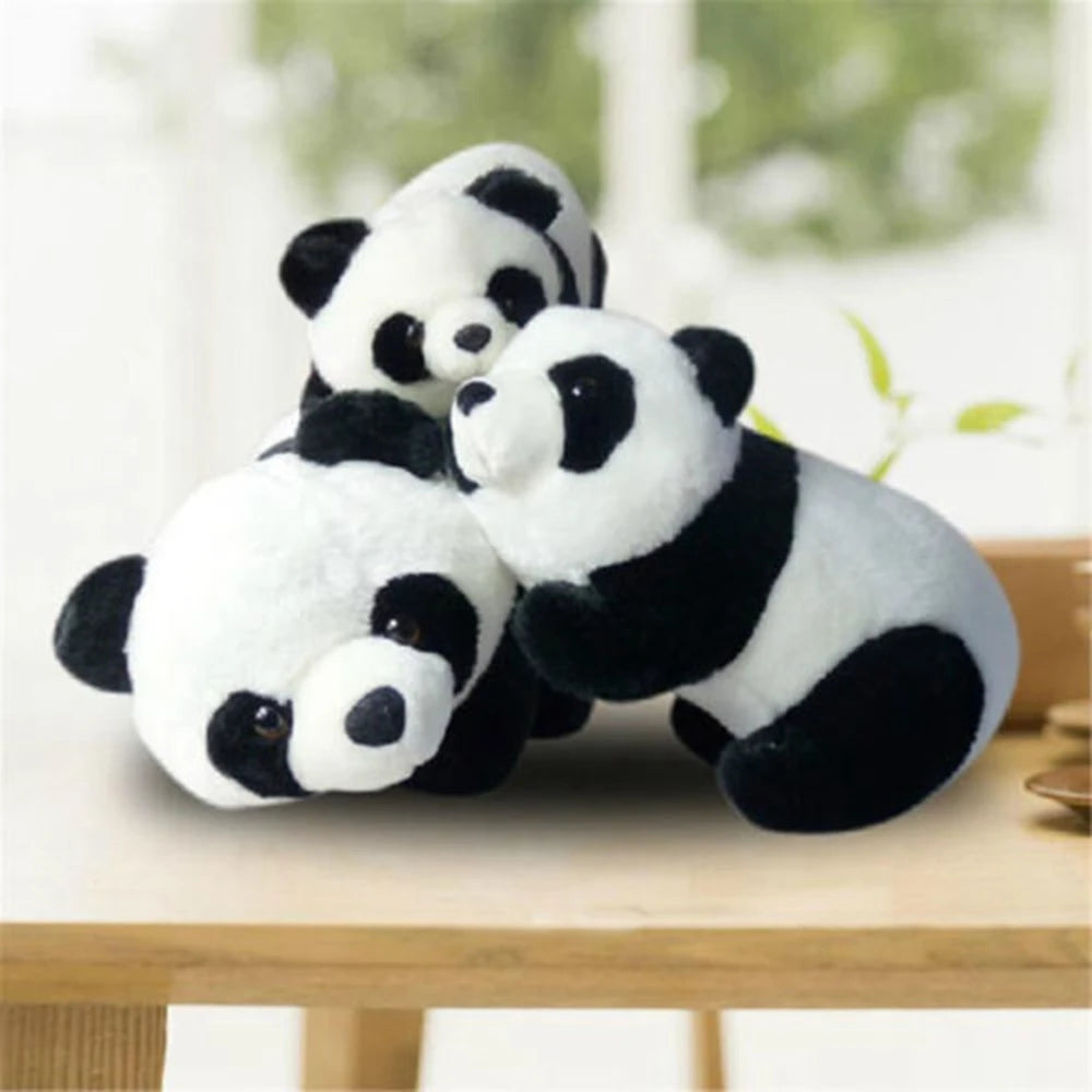 9/10/12/16Cm Baby Toys Soft Cartoon Panda Figure Pillow Stuffed Toys Panda Plush Animal Toys Kids Birthday Gift Kneeling Sitting