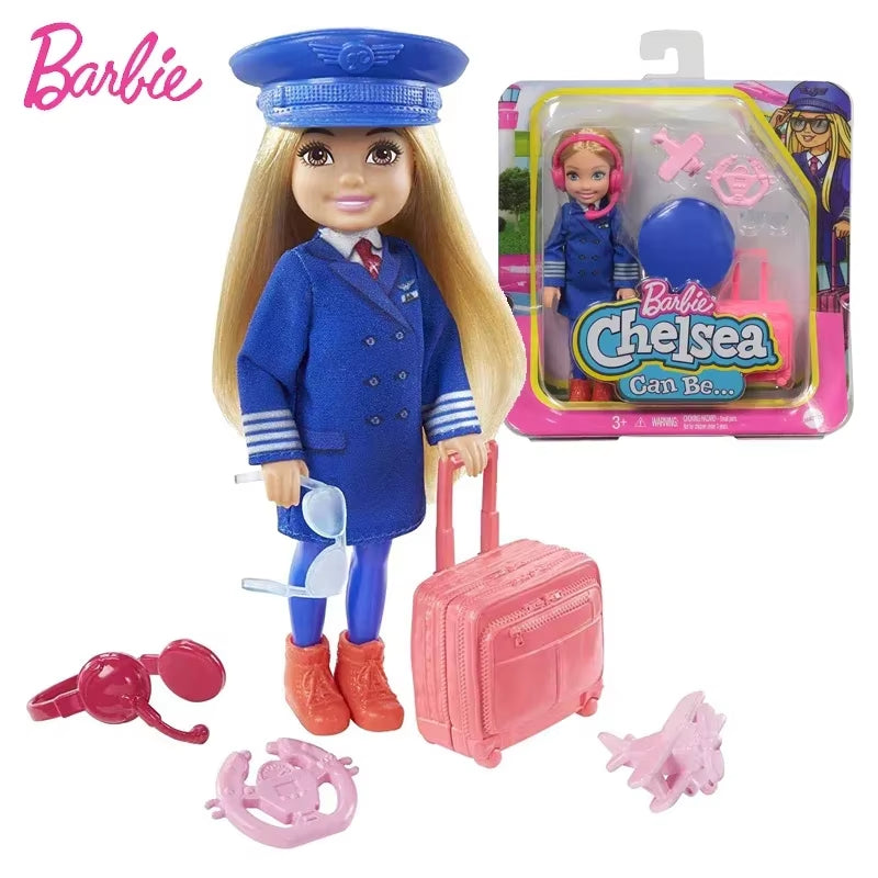 Original Barbie Club Chelsea Doll Travel Dolls Kawaii Fashion Clothes Accessories Education Play House Baby Toys for Girls Gift