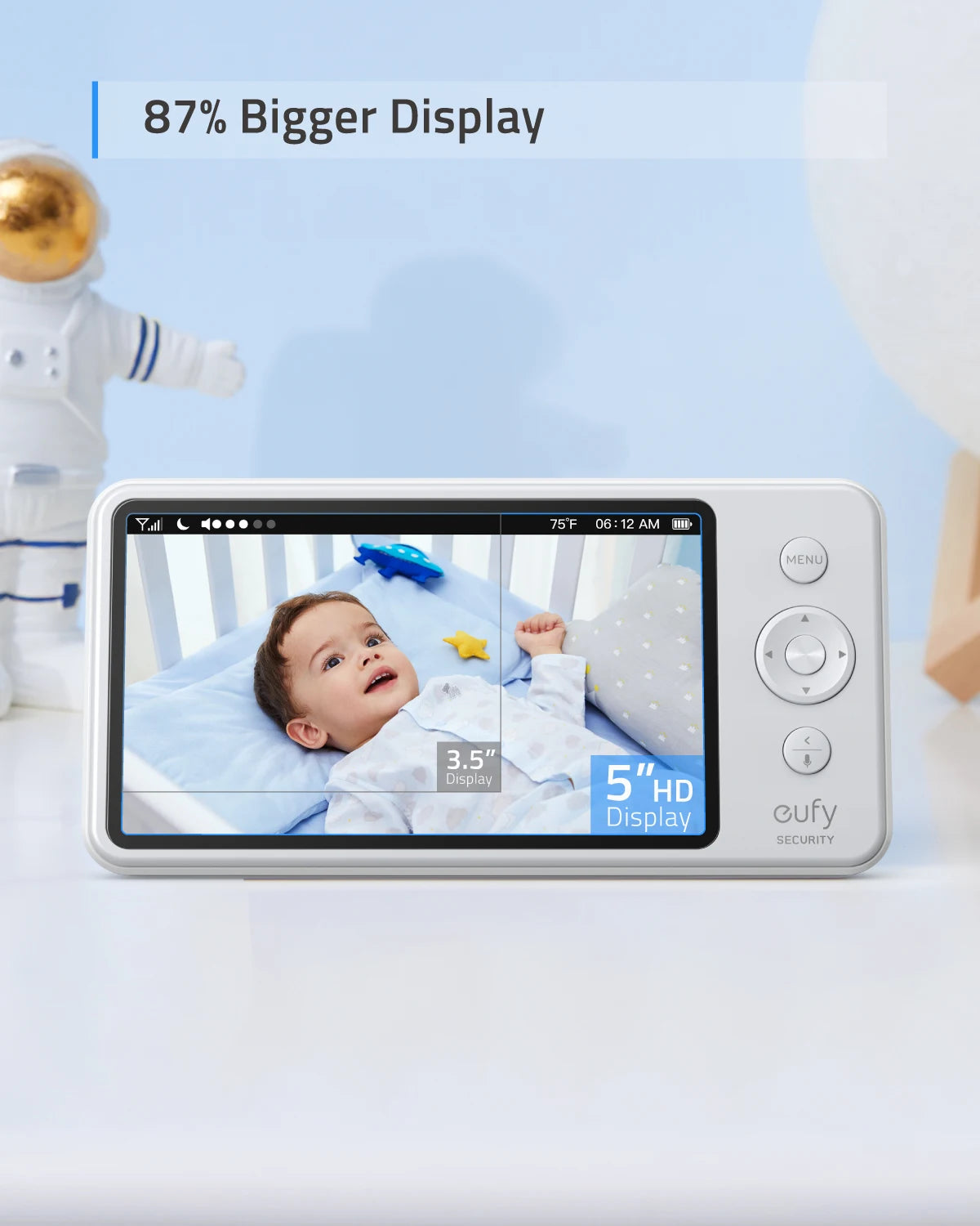 Video Baby Monitor Security Video Camera Bebe Audio 720P HD Resolution 110° Security Protection Lullaby Player Night Vision