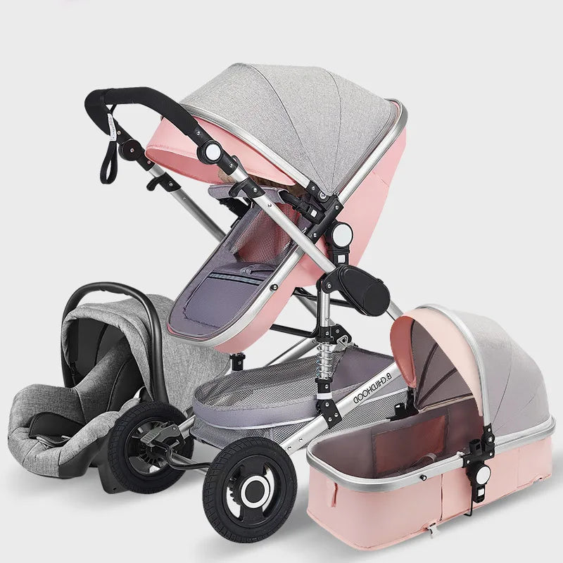 Luxury Baby Stroller High Landview 3 in 1 Baby Stroller Portable Baby Pushchair Baby Pram Baby Comfort for Newborn