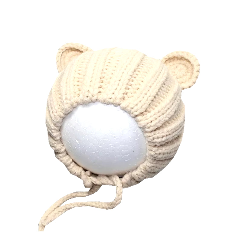 Cute Kids Winter Hat Knitted Infant Bonnet Baby Beanie Bear Lamb Wool Kids Baseball Cap for Girls Boys Child Accessories 6-36M