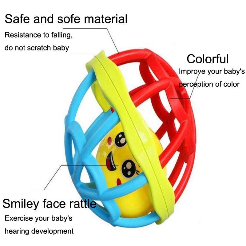 Baby Toys Fun Little Loud Jingle Ball Baby Bath Toys Intelligence Training Grasping Ability Rattles Mobile Baby Toys 0-12 Months