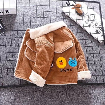 Winter 1PC Kids Baby Boys Girls Jacket Clothes Clothing Infant Boy Girl Child Tops Wool Jackets Coat Child Coats