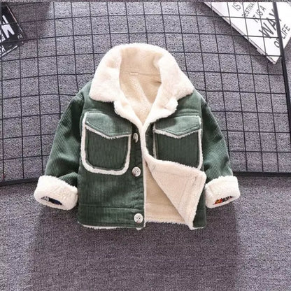 Winter 1PC Kids Baby Boys Girls Jacket Clothes Clothing Infant Boy Girl Child Tops Wool Jackets Coat Child Coats