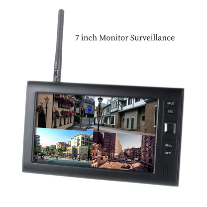 4CH DVR CCTV System 7 Inch Surveillance Camera Kit NVR Set Security 720P Home Security Camera System