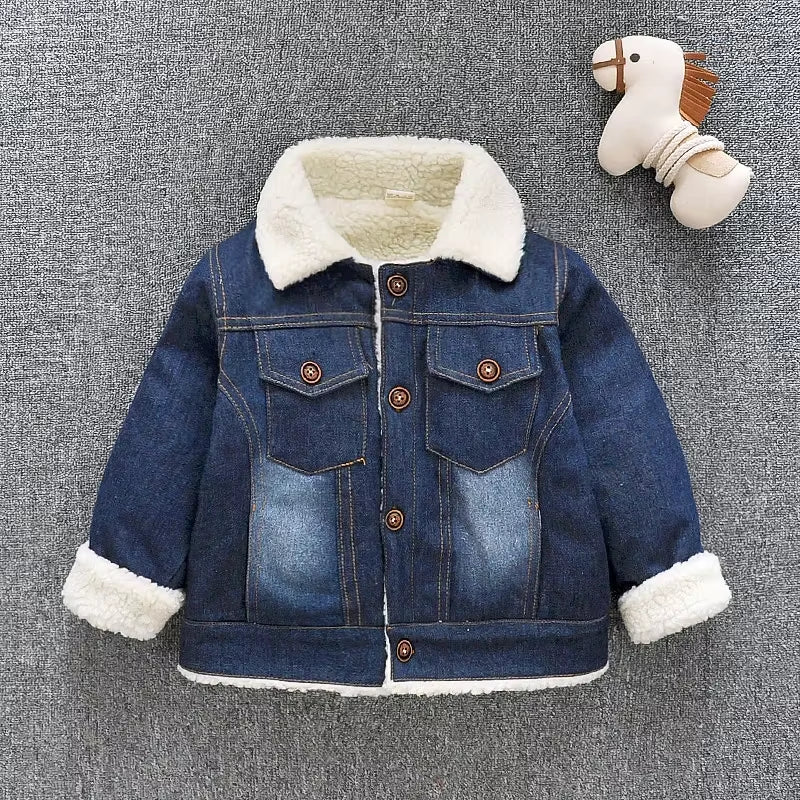 Winter 1PC Kids Baby Boys Girls Jacket Clothes Clothing Infant Boy Girl Child Tops Wool Jackets Coat Child Coats