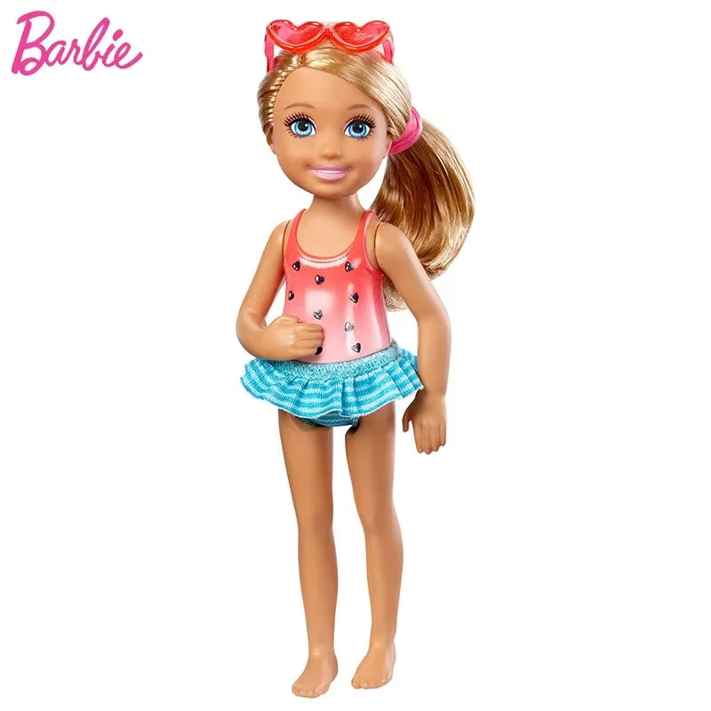 Original Barbie Club Chelsea Doll Travel Dolls Kawaii Fashion Clothes Accessories Education Play House Baby Toys for Girls Gift