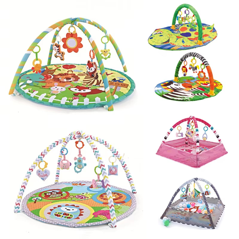 Educational Fitness Frame for Children Play Mat Rack Crawling Blanket Infant Play Rug Gift Kids Activity Mat Gym Baby Toys