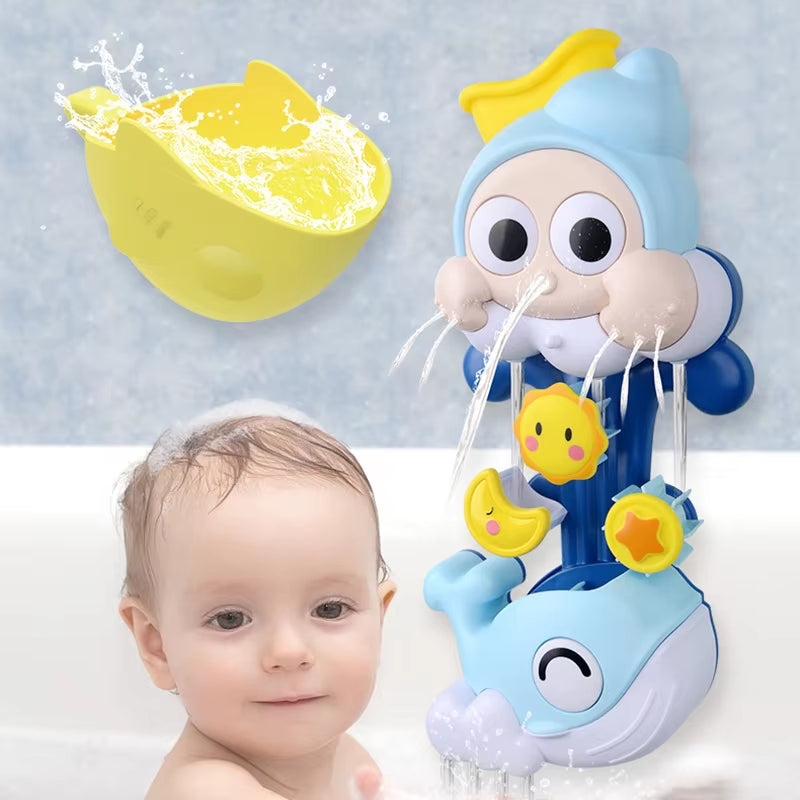 New Bath Toys Baby Water Game Duck Model Faucet Shower Electric Water Spray Swimming Bathroom Baby Toys for Kids Gifts