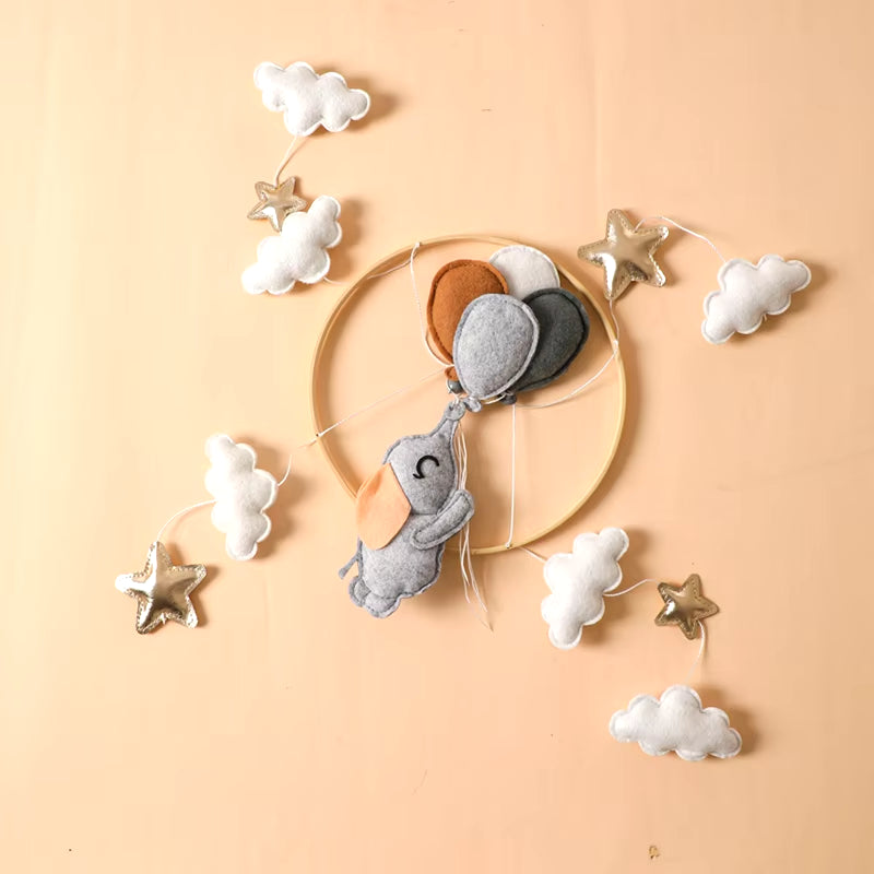 Baby Crib Mobiles Rattles Music Educational Toys Bed Bell Newborn Mobile Bed Bell Bracket Baby Toys Wooden Bed Bell Accessories