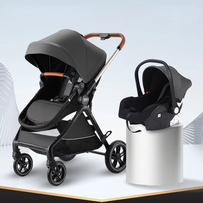 2024 NEW 3In1 Baby Stroller Baby Carriage Foldable Stroller Baby Bassinet Puchair Luxury Multifunctional Baby Pram with Car Seat