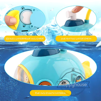 Baby Bath Toys for Kids Electric Submarine Shower Sucker Baby Toys Spray Water Toys Bathtub Toys Sprinkler Baby Shower