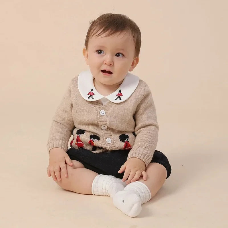 Spanish Baby Boys Clothes Children'S Sweater Cardigan Baby Wool Cartoon Sweater Kids Winter Sweaters Christmas Boys Clothes