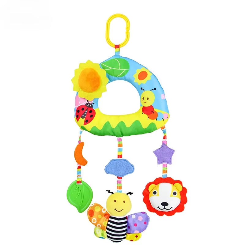 Baby Toys for 0 3 6 12 Months Rainbow Activity Plush Animal Stroller Hanging Toy for Baby Car Seat Crib Travel Sensory Baby Toys