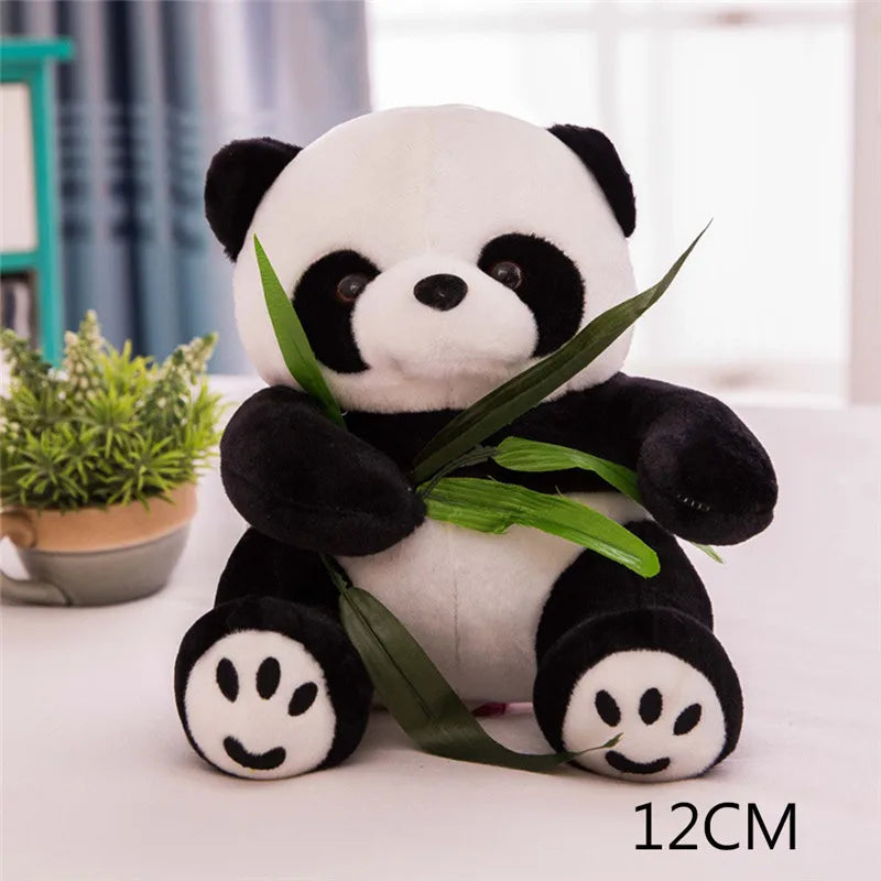 9/10/12/16Cm Baby Toys Soft Cartoon Panda Figure Pillow Stuffed Toys Panda Plush Animal Toys Kids Birthday Gift Kneeling Sitting