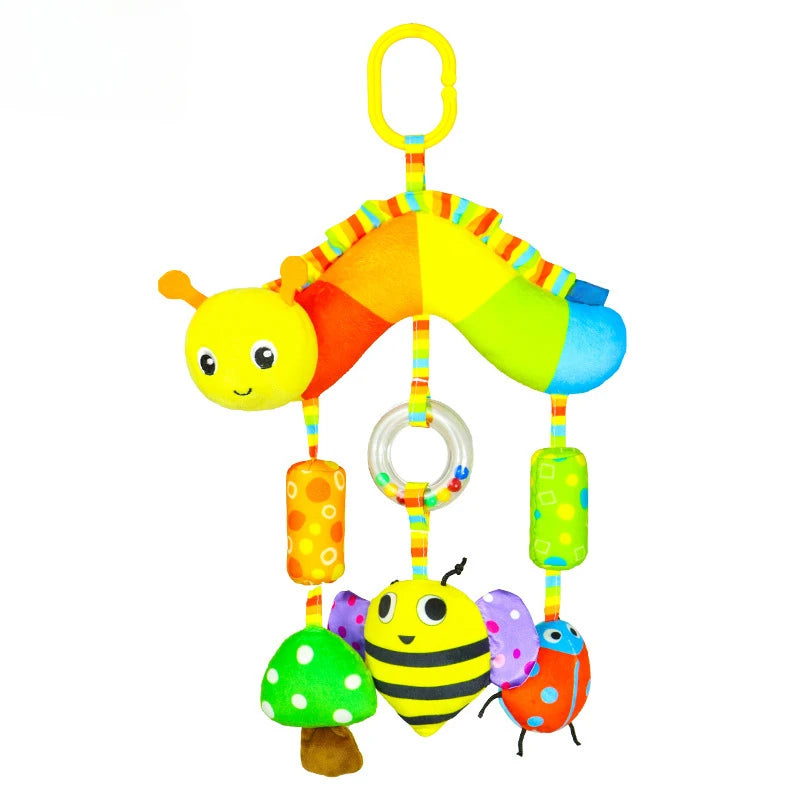 Baby Toys for 0 3 6 12 Months Rainbow Activity Plush Animal Stroller Hanging Toy for Baby Car Seat Crib Travel Sensory Baby Toys