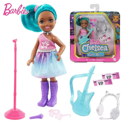 Original Barbie Club Chelsea Doll Travel Dolls Kawaii Fashion Clothes Accessories Education Play House Baby Toys for Girls Gift