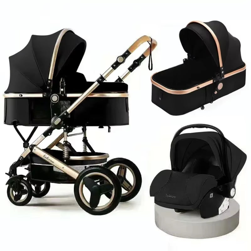 Baby Stroller 3 in 1 Pram Carriages for Newborn Buggy Travel System Multi-Function Cart Carrinho De Bebe 3 Em 1 Strollers