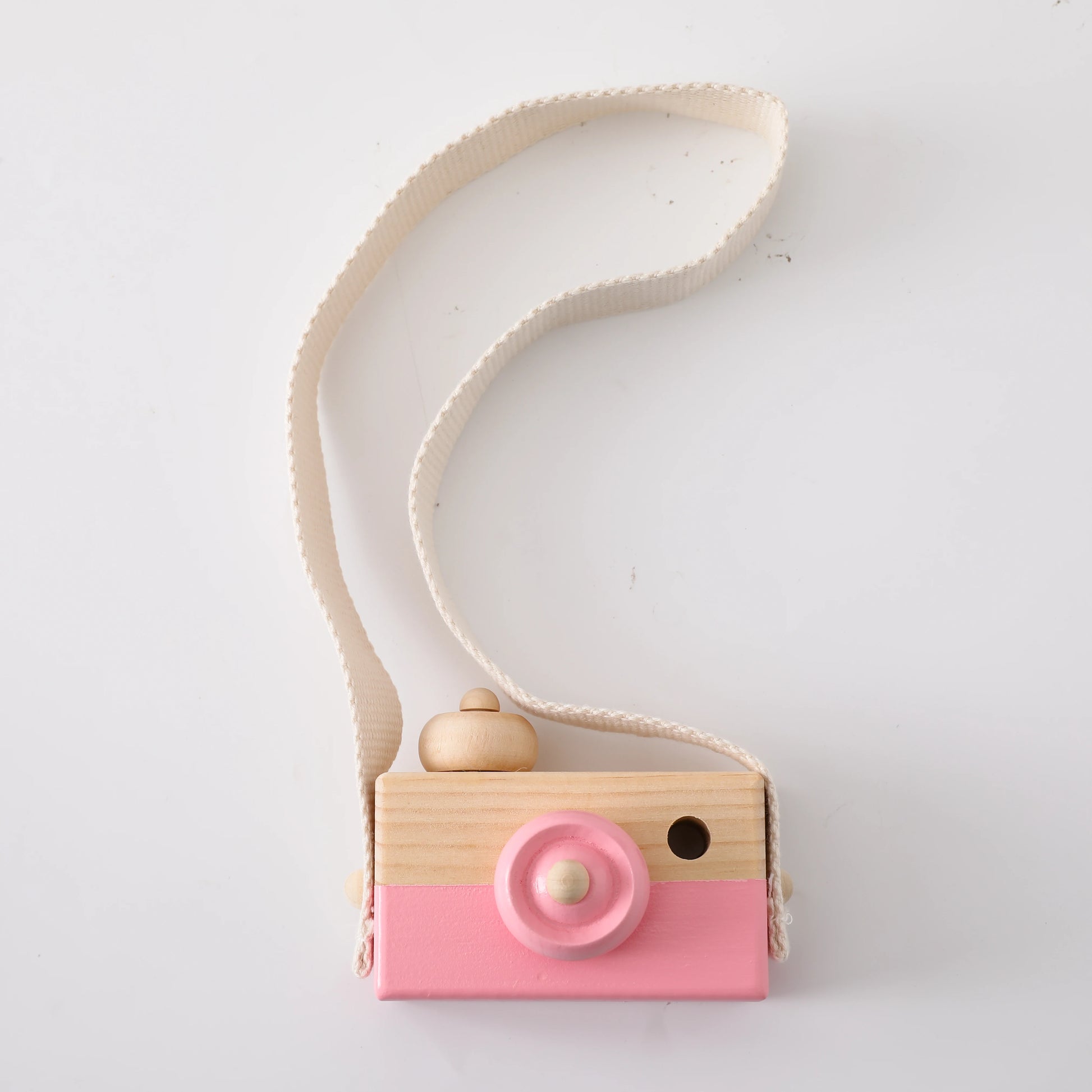 Let'S Make 1Pc Wooden Fashion Telescope Camera Baby Toys Wood Pendants Montessori Toys for Baby Wooden Blocks Nursing Present