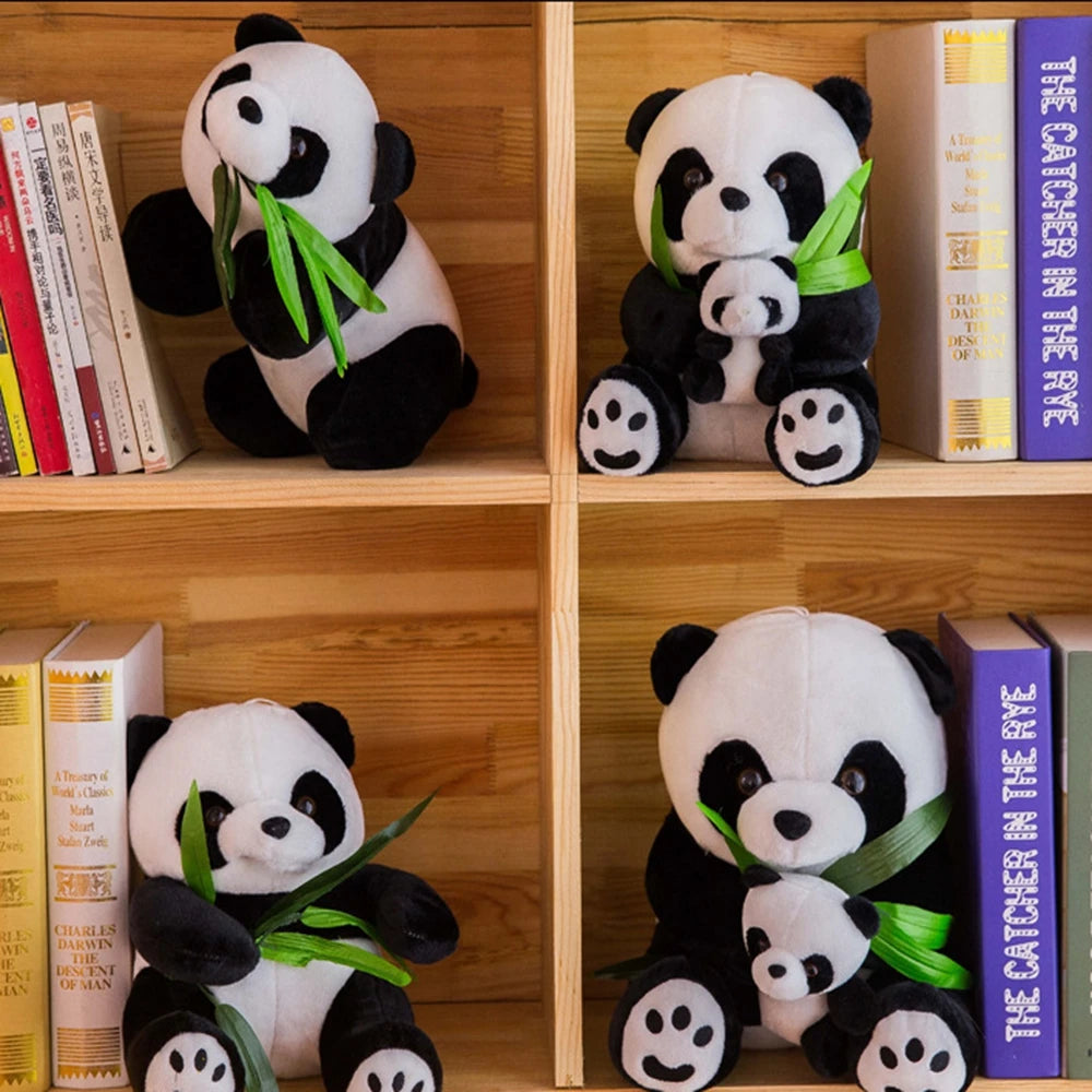 9/10/12/16Cm Baby Toys Soft Cartoon Panda Figure Pillow Stuffed Toys Panda Plush Animal Toys Kids Birthday Gift Kneeling Sitting