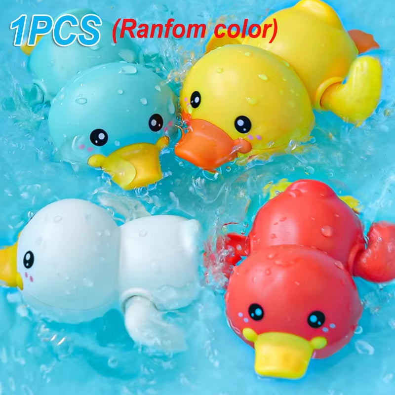 New Bath Toys Baby Water Game Duck Model Faucet Shower Electric Water Spray Swimming Bathroom Baby Toys for Kids Gifts