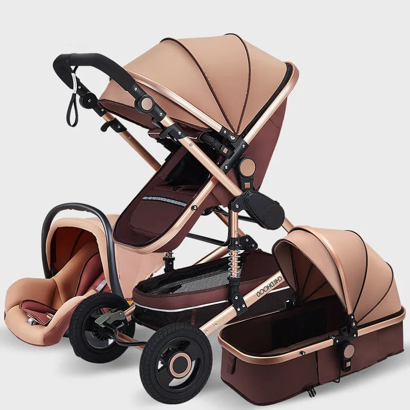 Luxury Baby Stroller High Landview 3 in 1 Baby Stroller Portable Baby Pushchair Baby Pram Baby Comfort for Newborn