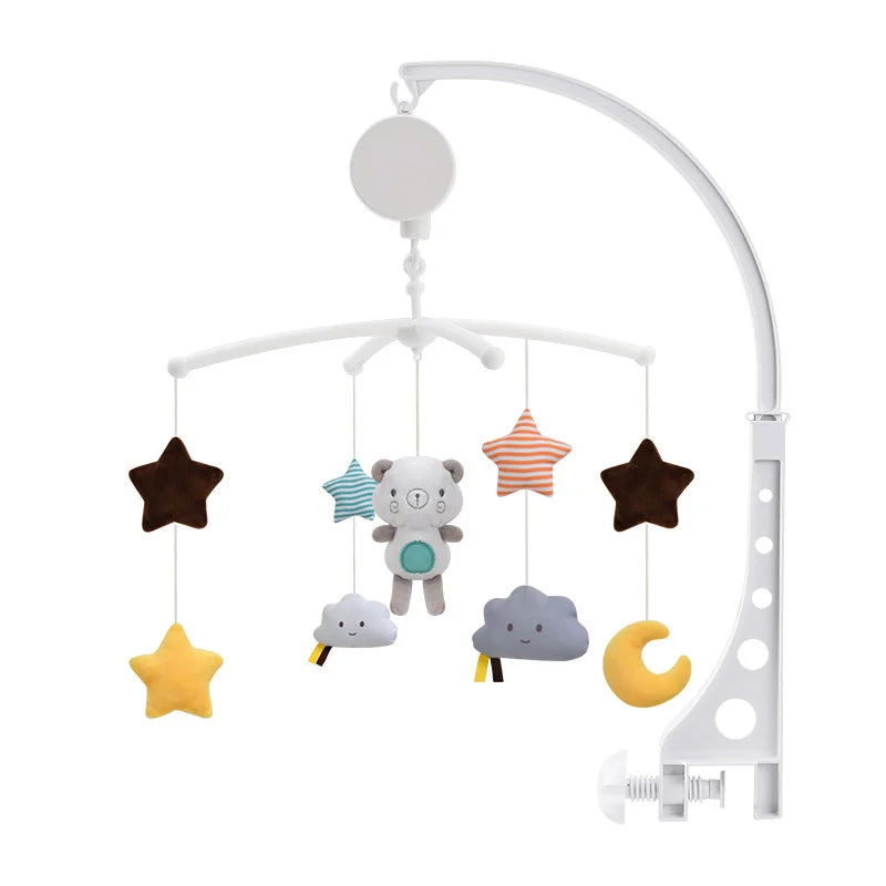 Cartoon Baby Bed/Crib/Stroller Mobile Rattles Music Educational Toys Bell Carousel Infant Baby Toys 0-12 Months for Newborn Gift