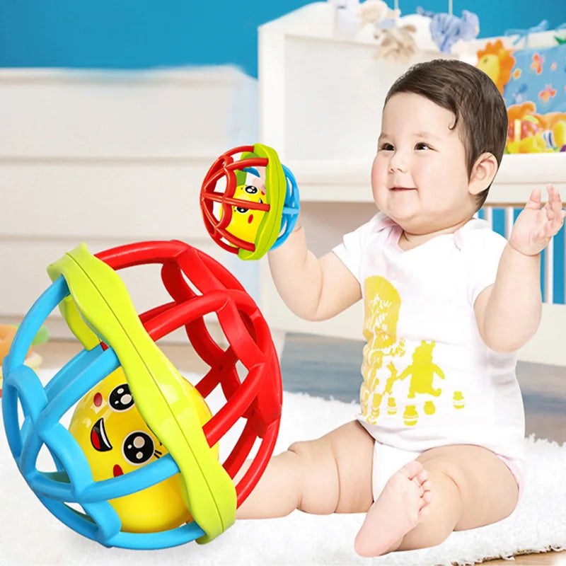 Baby Toys Fun Little Loud Jingle Ball Baby Bath Toys Intelligence Training Grasping Ability Rattles Mobile Baby Toys 0-12 Months