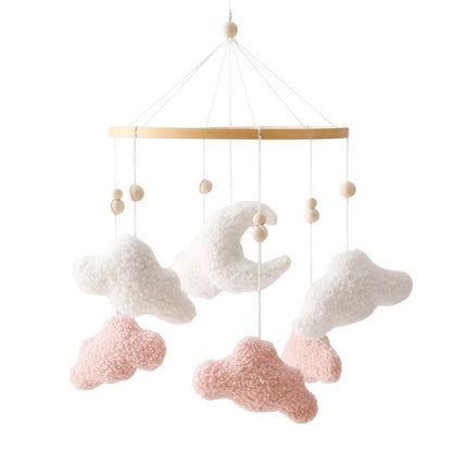 Baby Crib Mobiles Rattles Music Educational Toys Bed Bell Newborn Mobile Bed Bell Bracket Baby Toys Wooden Bed Bell Accessories