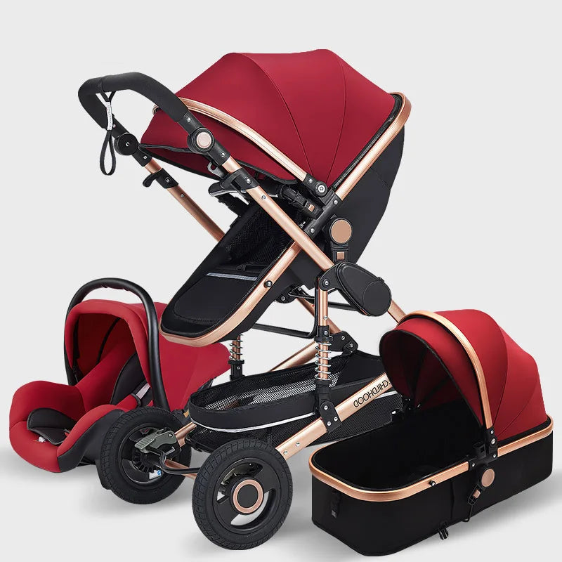 Luxury Baby Stroller High Landview 3 in 1 Baby Stroller Portable Baby Pushchair Baby Pram Baby Comfort for Newborn