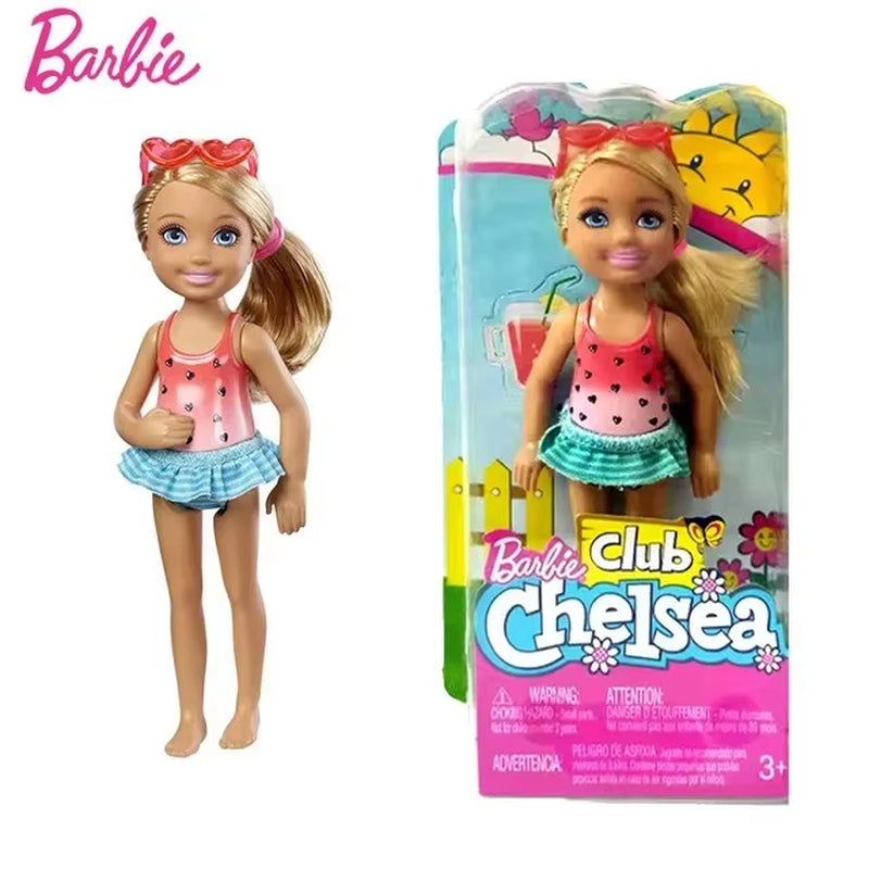 Original Barbie Club Chelsea Doll Travel Dolls Kawaii Fashion Clothes Accessories Education Play House Baby Toys for Girls Gift