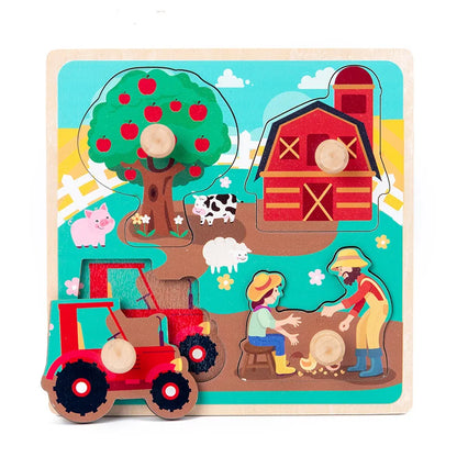 Montessori Toys Baby Puzzles Wooden Puzzles for Children Baby Games Montessori Educational Toys Baby Toys for Kids 1 2 3 Years