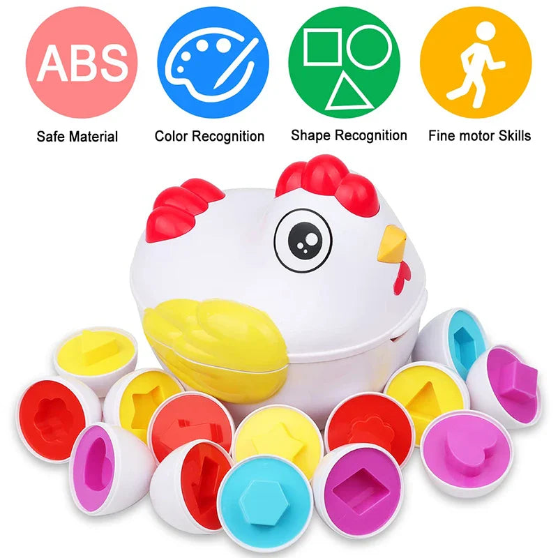 Matching Eggs Montessori Sensory Baby Toys