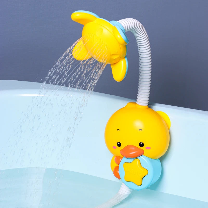 New Bath Toys Baby Water Game Duck Model Faucet Shower Electric Water Spray Swimming Bathroom Baby Toys for Kids Gifts