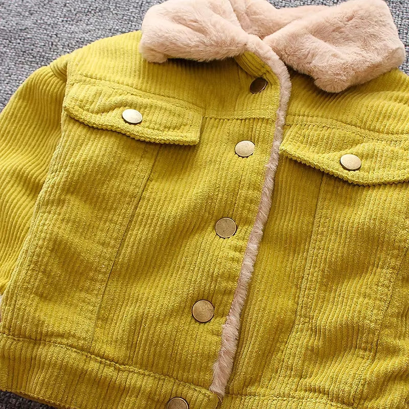 Winter 1PC Kids Baby Boys Girls Jacket Clothes Clothing Infant Boy Girl Child Tops Wool Jackets Coat Child Coats