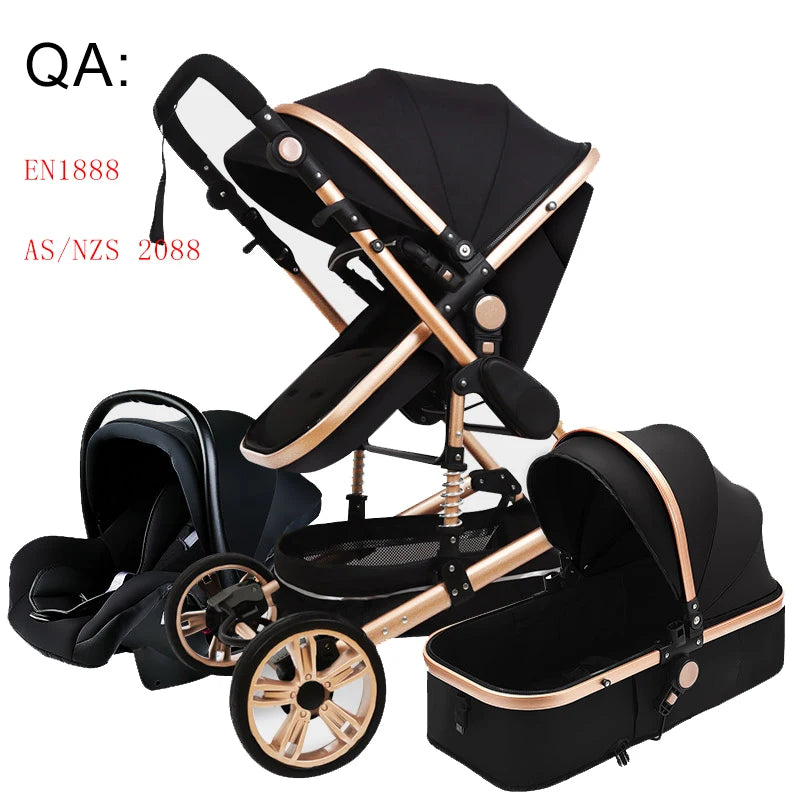 Luxury Baby Stroller High Landview 3 in 1 Baby Stroller Portable Baby Pushchair Baby Pram Baby Comfort for Newborn