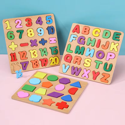 Montessori Toys Baby Puzzles Wooden Puzzles for Children Baby Games Montessori Educational Toys Baby Toys for Kids 1 2 3 Years