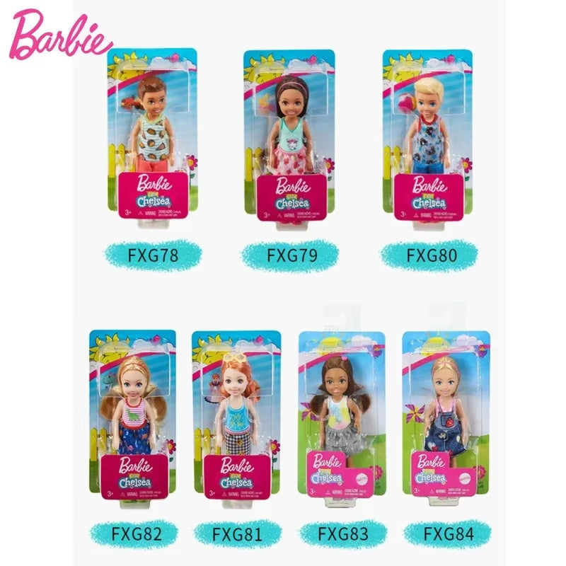 Original Barbie Club Chelsea Doll Travel Dolls Kawaii Fashion Clothes Accessories Education Play House Baby Toys for Girls Gift