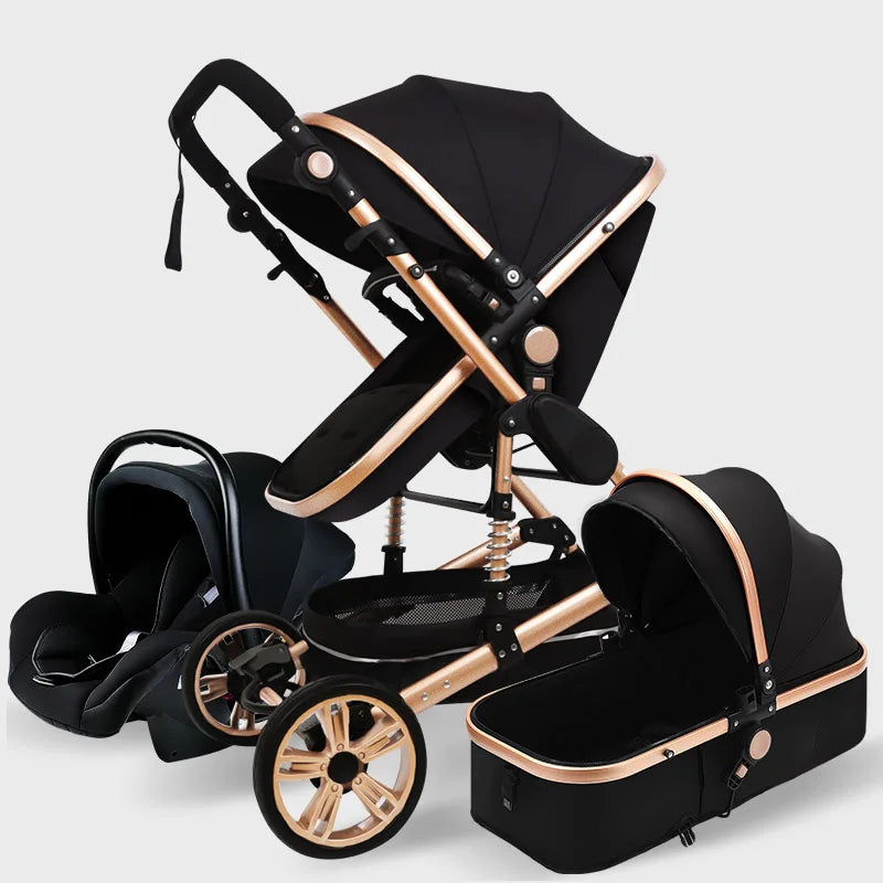 Luxury Baby Stroller High Landview 3 in 1 Baby Stroller Portable Baby Pushchair Baby Pram Baby Comfort for Newborn